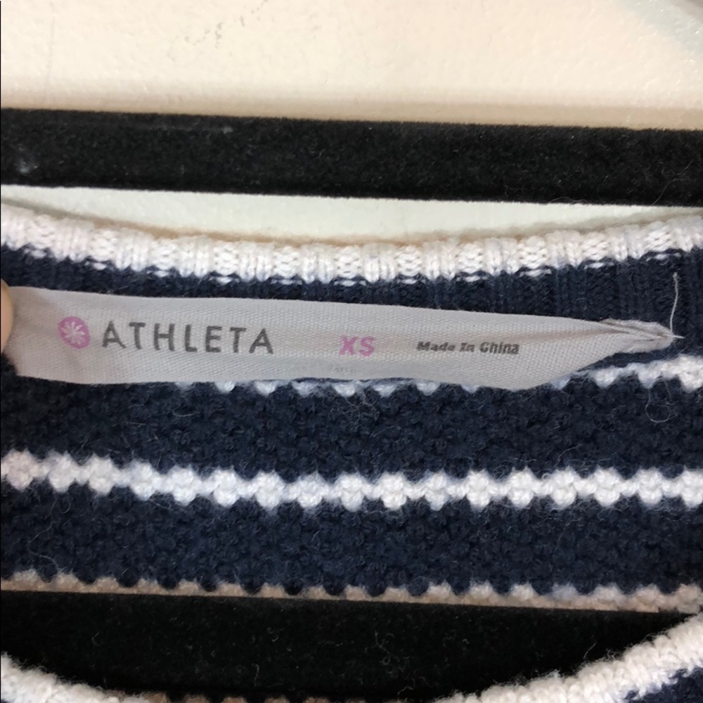 Athleta Woolblend Striped Side Slip Sweater - Picture 7 of 8